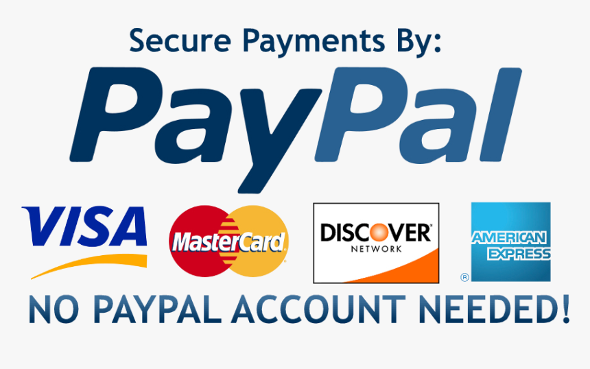 Secure payments by credit card, no PayPal account needed!